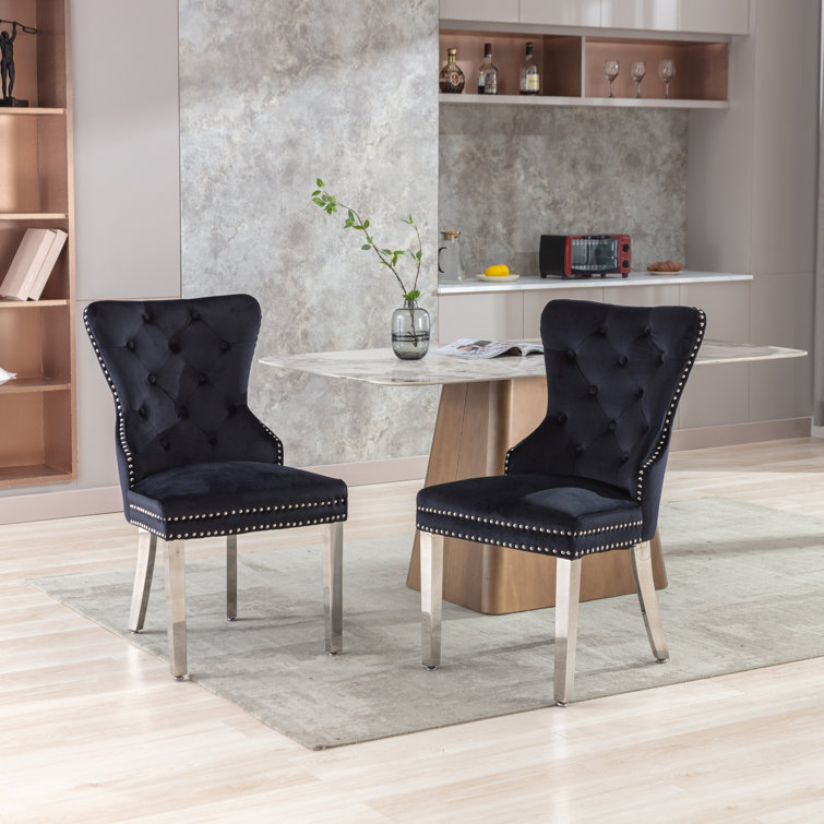 Dining chairs steel online legs